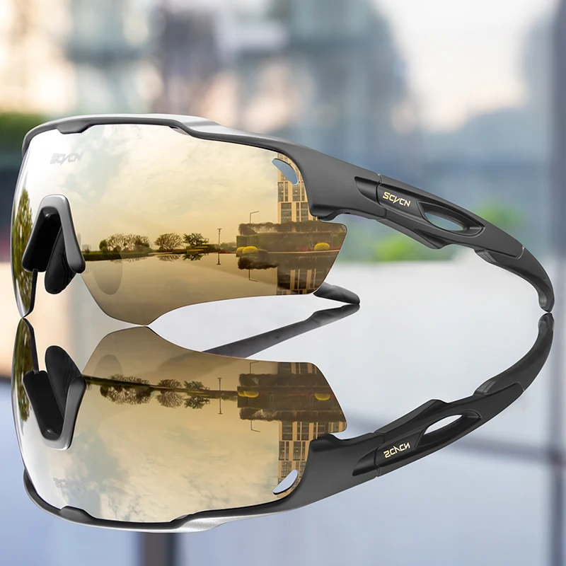 lunettes de soleil avec reflection de ville
